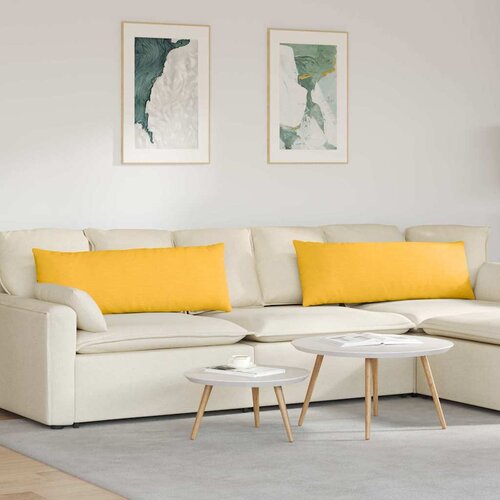  Jastučići za sofu 2 pcs Svijetlo žuta 120 x 40 cm Cene