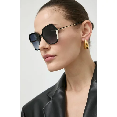 Carolina Herrera Sončna očala ženski, črna barva