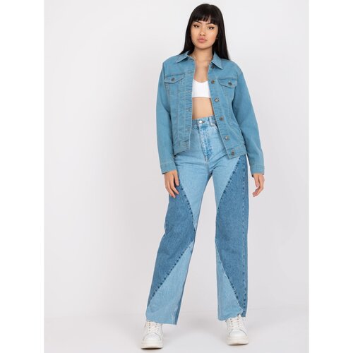 Fashion Hunters Light blue classic denim jacket from RUE PARIS Slike