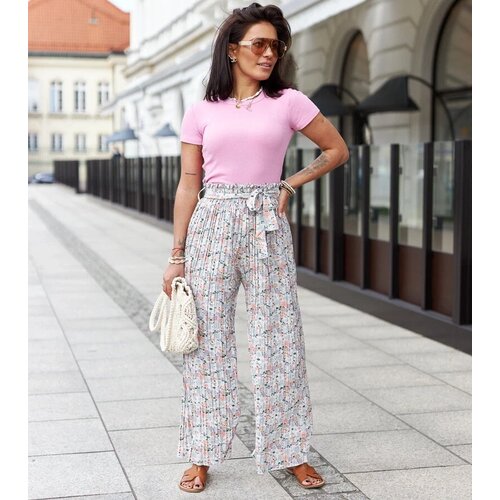 UR/CEO Multicolor floral pleated women's pants Saida Cijene