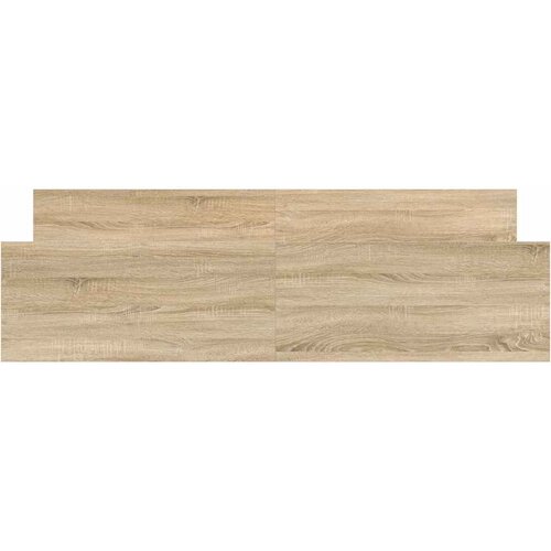  Okvir kreveta s uzglavljem i podnožjem boja hrasta 200x200 cm Slike