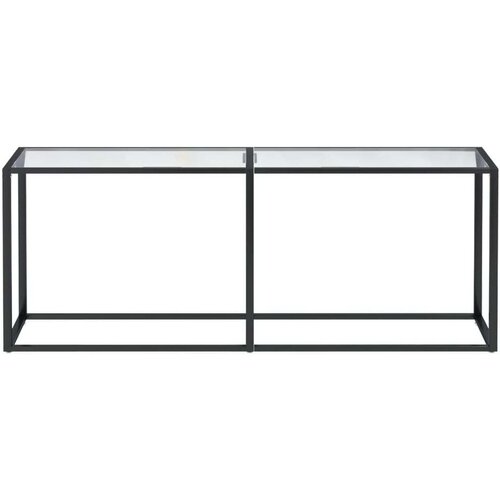 VidaXL Konzolni stol prozirni 200 x 35 x 75,5 cm od kaljenog stakla Slike