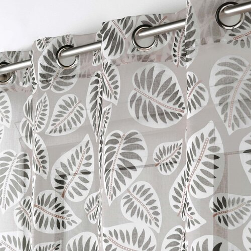 Douceur d int&amp;eacute;rieur Crna/bež prozirna zavjesa 140x280 cm Alma &amp;ndash; Slike