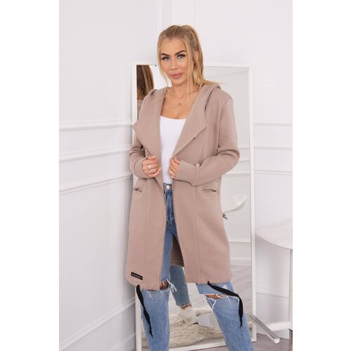 Kesi Insulated cape with hood dark beige Slike