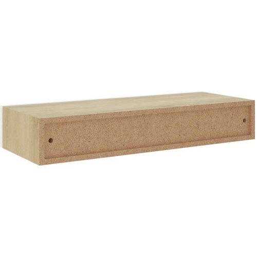 VidaXL zidne police s ladicama 2 kom hrast i bijele 60x23,5x10 cm MDF Slike