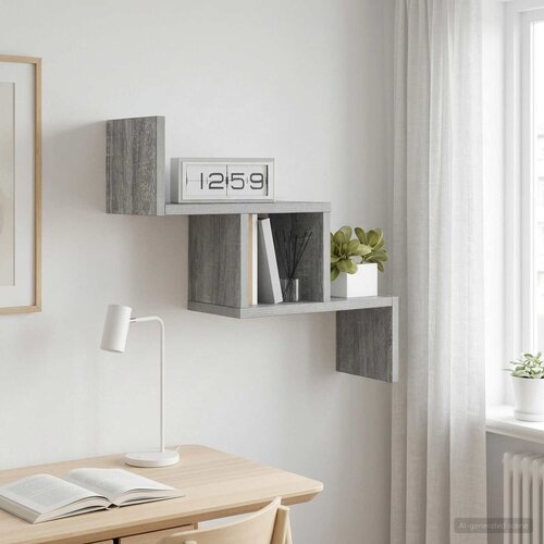  Polica na zidu 48 x 15 x 42 cm Konstruirano drvo Slike