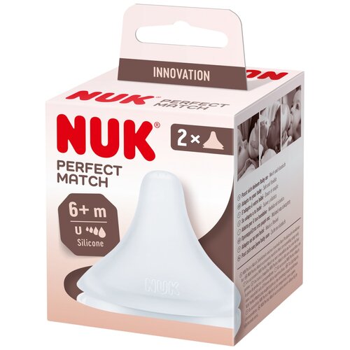 Nuk sisač silikon Perfect Match 6m+ , 2kom multicolor Cijene