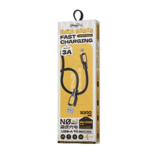 Remax Data kabl Ruinay Series RC-C113 A-M, 2.4A, Micro USB, 1m, Crni Slike