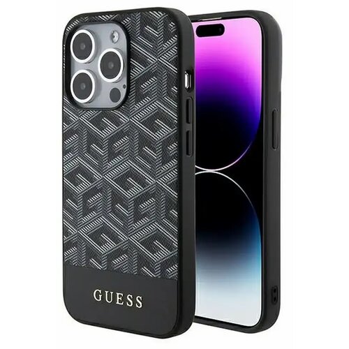 Guess GCUBE STRIPES OVITEK ZA MAGSAFE ZA IPHONE 15 PRO ČRNI OVITEK, (21833483) Cene