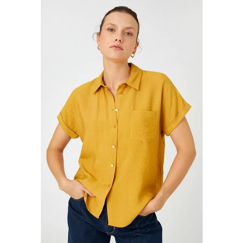 Koton Shirt - Yellow - Relaxed fit