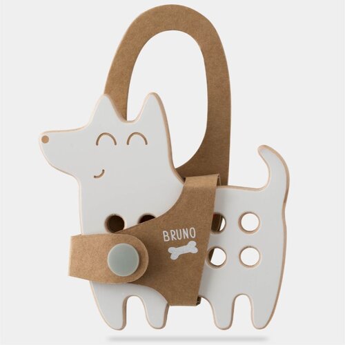 Milin Small Wooden Lacing Toy Dog aktivnostna igrača 10 cm x 10 cm x 0,7 cm 1 kos Cene