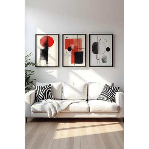 WALLXPERT Uramljena slika Huhu439, 30x40 cm , 3 dijela Cijene