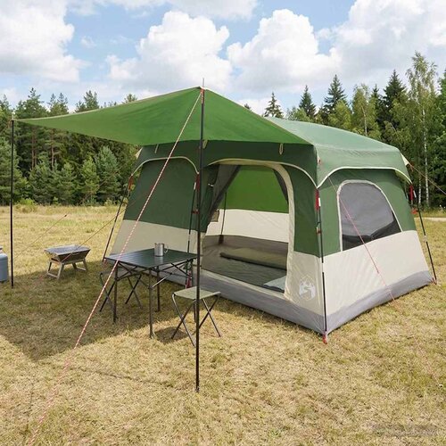  Obiteljski &scaron;ator s krovom Zelena 380 x 260 x 190 cm Poliester Cijene