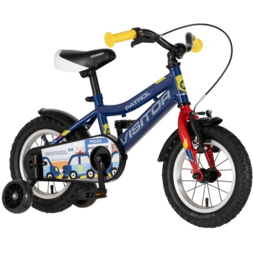 Visitor Bicikl kids patrol 12" 8" v-brake kontra 95-115cm (12") plavi perla Cene
