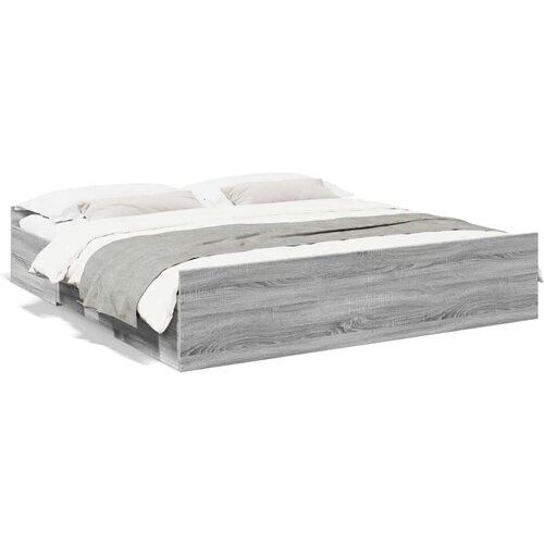 vidaXL Okvir za krevet s ladicama boja hrasta 180x200 cm Cene