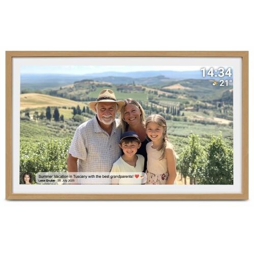 Denver PFF-3263LW digital photo frame Wood 80 cm (31.5) Touchscreen Wi-Fi Cijene
