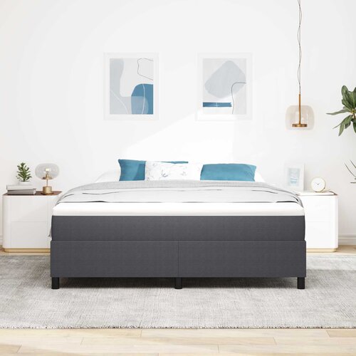  Krevetna platforma Tamno siva 180 x 200 cm Kordura tekstil Slike