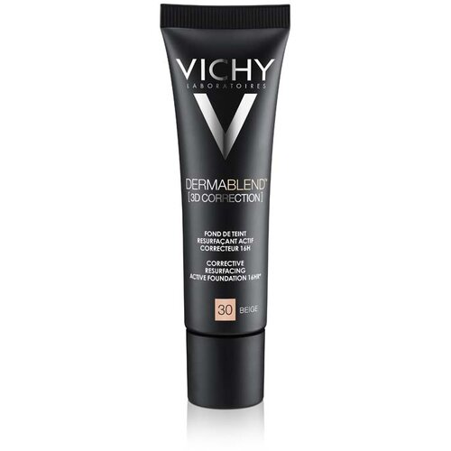 Vichy dermablend 3d korektivni puder za masnu kožu s visokim stepenom prekrivanja, 30 beige Slike