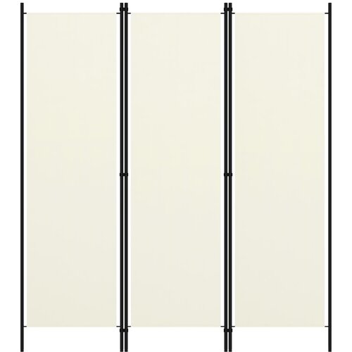 VidaXL Paravan 3-delni kremno bel 150x180 cm Slike