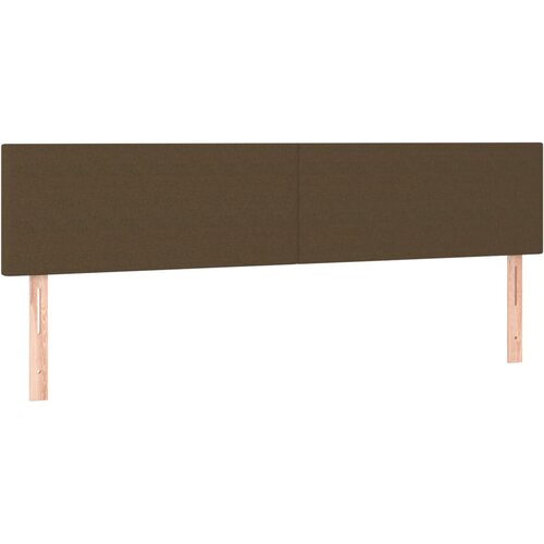 Maison Chic Posteljno vzglavje - Vzglavna omarica 2 kosa temno rjavo 100x5x78/88 cm blago, (22076954) Slike