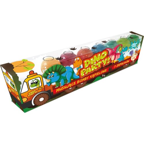 Chlapu Chlap Dino Truck &scaron;umeče kroglice za kopel za otroke 7x50 g Cene