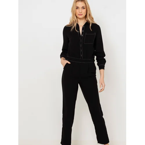 Camaieu Black Jumpsuit with Pockets - Women