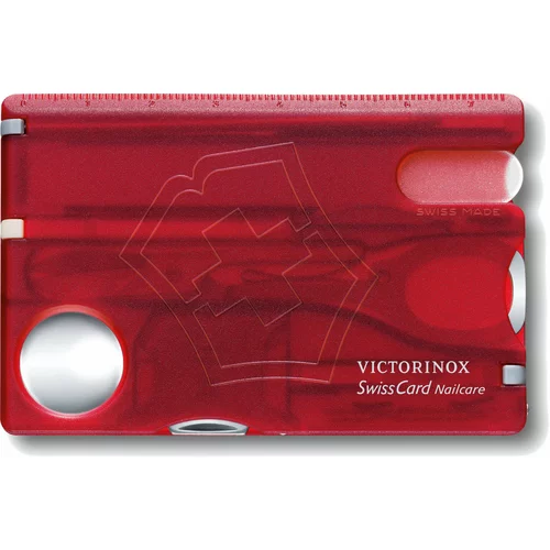 Victorinox SwissCard Nailcare Red Transparent