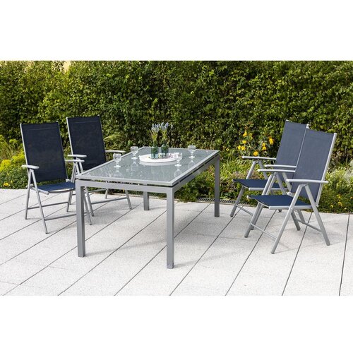 Gardenson Set Zložljivih Vrtnih Stolov Amalfi, 2 Kos, Temno Modra Cene