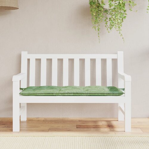 VidaXL Blazina za vrtno klop vzorec listov 120x50x7 cm blago Slike
