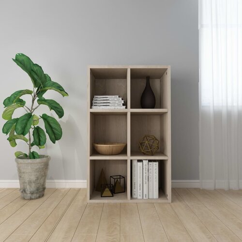 VidaXL Ormarić za knjige / komoda boja hrasta 66 x 30 x 97,8 cm iverica Slike
