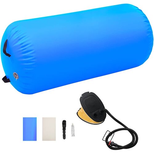  Gimnastički valjak na napuhavanje s crpkom 120x75 cm PVC plavi Cene