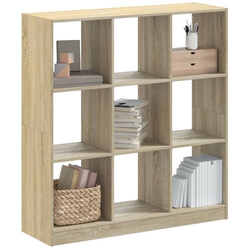vidaXL Knjižna omara sonoma hrast 102x32x108 cm inženirski les Cene