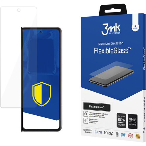 3mk Za&scaron;titno hibridno staklo FlexibleGlass za Samsung Galaxy Z Fold 2 5G - Prozirna Cijene
