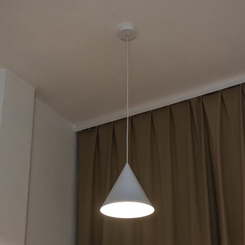  Visilica na sajli ETNA II, 1xE27/15W/230V, prečnik 25 cm, bela Slike