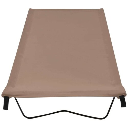  Za kampiranje 180x60x19 cm tkanina i čelik smeđe-sivi Slike