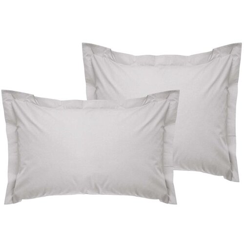  De Light Grey Light Grey Oxford Satin Pillowcase Set (2 Pieces) (DE) Cene
