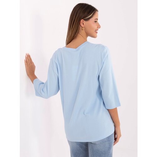 RELEVANCE Blouse-RV-BZ-A804.05P-light blue Cene