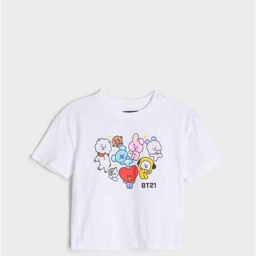 Sinsay Pamučna majica s printom BT21 Cijene