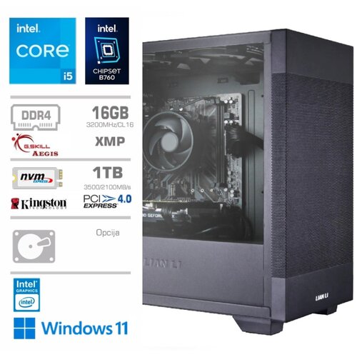 MEGA Računalnik MT S7X BUSINESS i5-13400/Intel 730/16GB/1TB-4.0/750W/Win11Pro/črna, (20706301) Cene