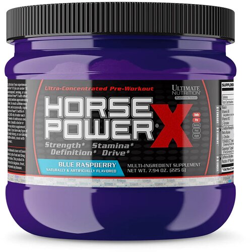 Ultimate Nutrition horse power x – maksimalna snaga i izdržljivost - plava malina Slike