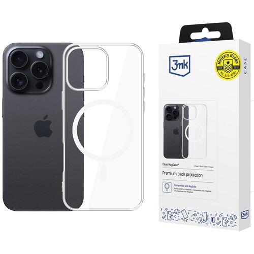 3mk CLEAR MAGCASE OVITEK IPHONE 16 PRO MAX ZAŠČITA ZA TELEFON Z MAGNETOM, (5000299259) Cene