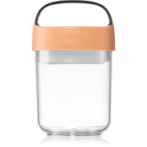 Lékué Jar To Go kutija za užinu mali boja Coral 400 ml