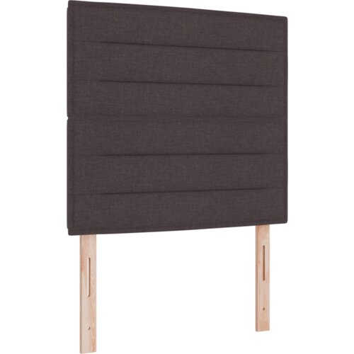  Boxspring krevet s madracem tamno smeđa 100x200 cm tkanina Slike