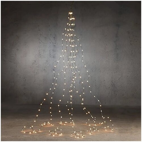 LUCA SET ZA UKRA&Scaron;AVANJE JELKE TOPLO BELI 256 LED IP44 8 FUNKCIJA KONTROLER SA TAJMEROM - L160CM Cene