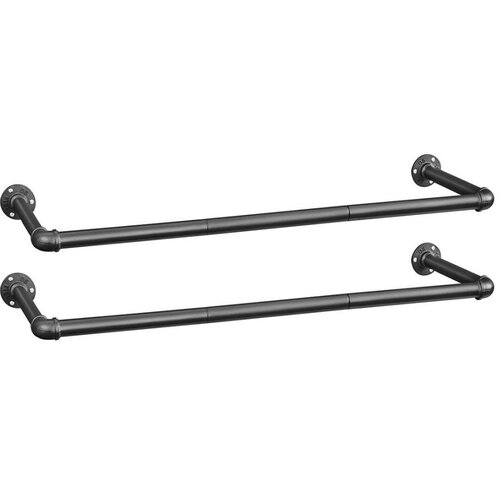  Set od 2 zidne vešalice za ramena LINEA, crna Cene
