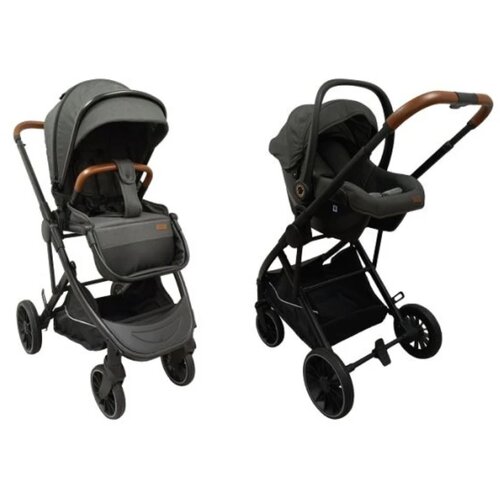 Bbo kolica za bebe 2 u 1 Neo Dark Grey, 0m+ Slike