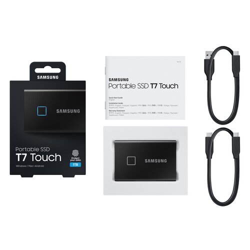 Samsung Portable T7 Touch 1TB MU-PC1T0K crni eksterni ssd hard disk Slike