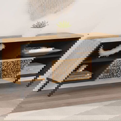  The Living Store TV omarica 100x33x46 cm trden mangov les - TV Omarica, (21555440) Cene