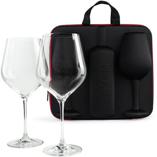 Komplet za vino z dvema kozarcema &ndash; Diamond - diVinto - Baby shower - Božič - Poroka Cene
