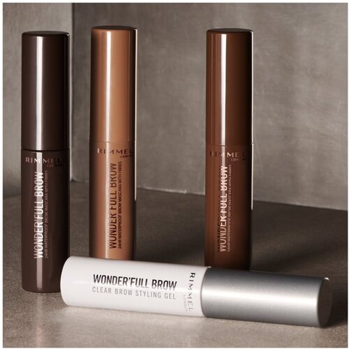 Rimmel London wonder full brow clear styling gel maskara za obrvi 4,5 ml odtenek 004 clear Cene